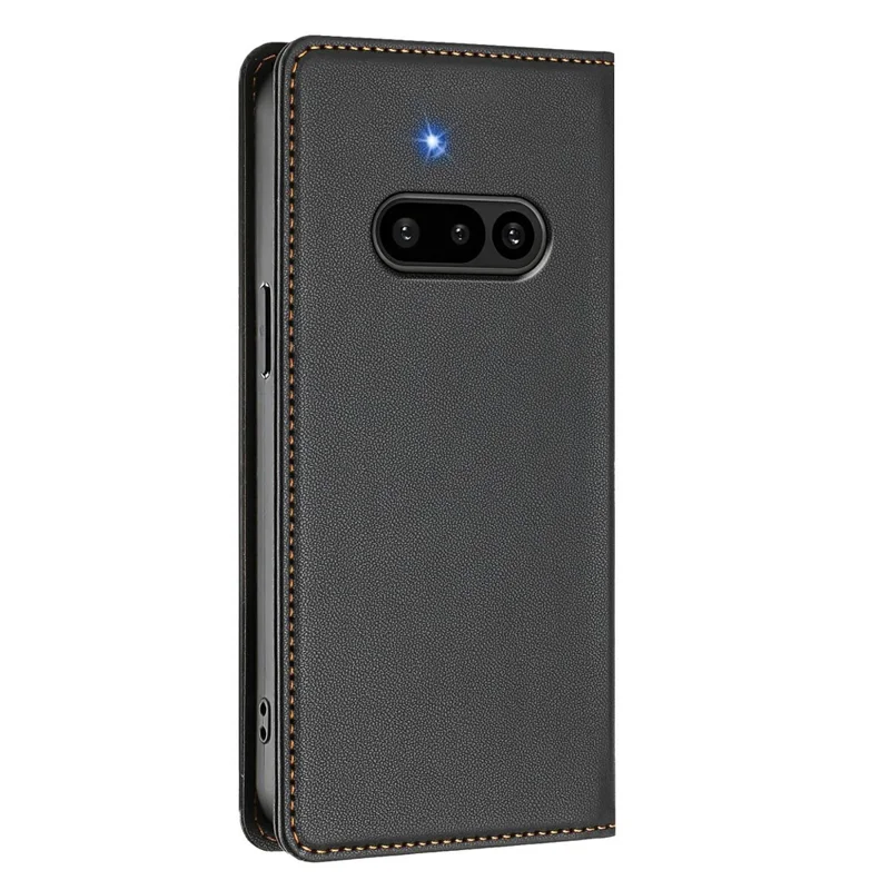 Achat en gros pour étui en cuir Nothing Phone (3a) avec fermeture magnétique, protection RFID, portefeuille - Noir