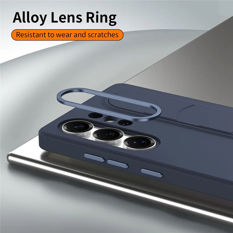 Til Samsung Galaxy S26 Ultra Case Brugerdefinerbar Smart Key Control Håndledsrem Ståsupport PC + Silikone Telefonbeskyttelse - Safir