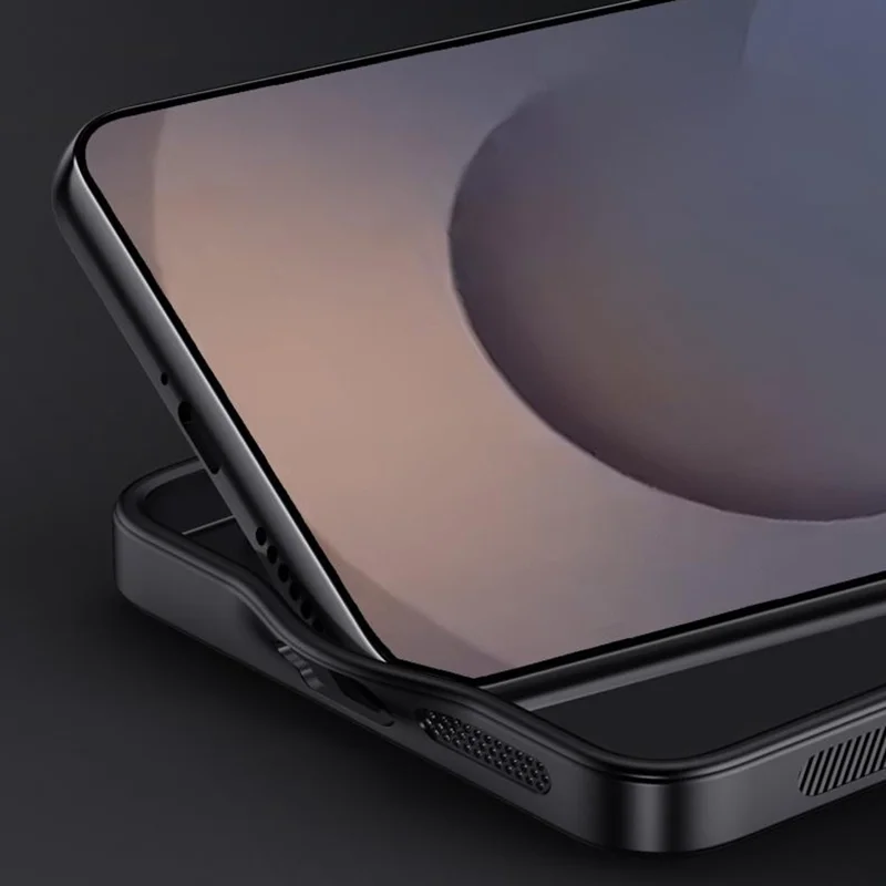 Чехол для Samsung Galaxy S26 Ultra с текстурой дерева, покрытие из искусственной кожи PU, поликарбонат и ТПУ - Черный