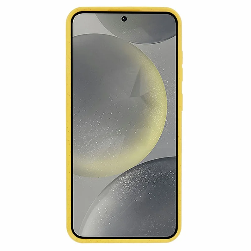 Capa para Samsung Galaxy S26+ em Palha de Trigo Biodegradável + TPU, Acabamento Mate - Amarelo