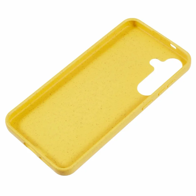 Capa para Samsung Galaxy S26+ em Palha de Trigo Biodegradável + TPU, Acabamento Mate - Amarelo