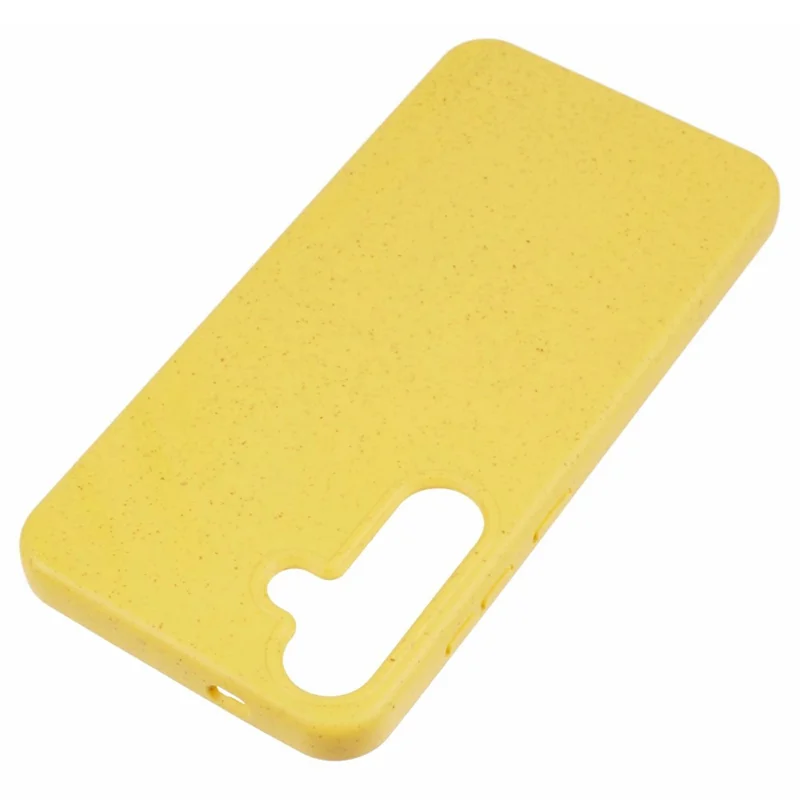 Capa para Samsung Galaxy S26+ em Palha de Trigo Biodegradável + TPU, Acabamento Mate - Amarelo