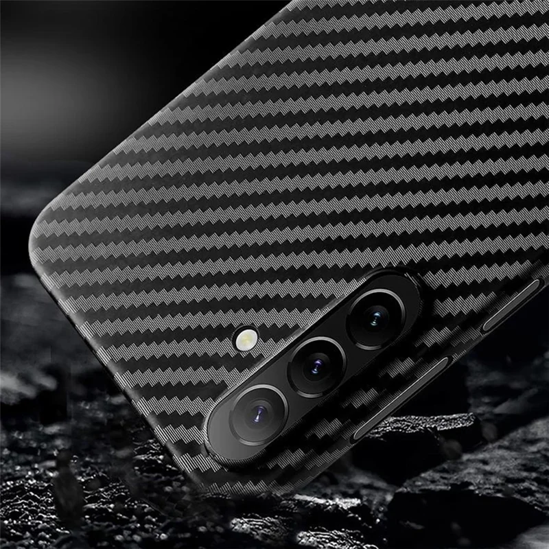 X-LEVEL For Samsung Galaxy S26  /  S26 Pro Magnetic Case Carbon Fiber Texture Ultra-Thin PC Hard Phone Cover - Black