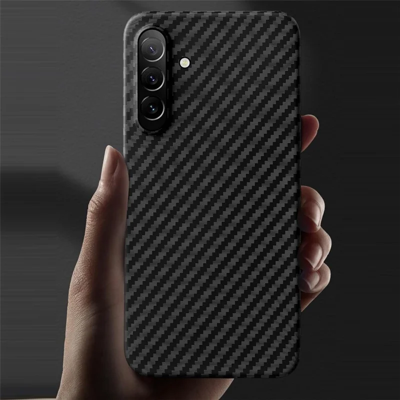 X-LEVEL For Samsung Galaxy S26+ Magnetic Case Carbon Fiber Texture Ultra-Thin PC Hard Phone Cover - Black