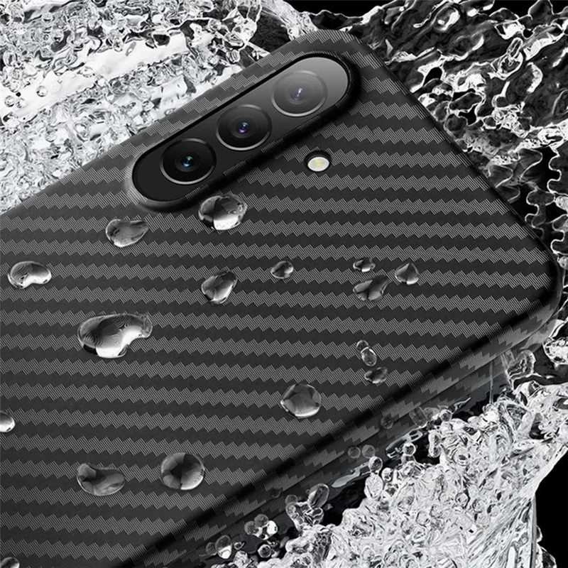 X-LEVEL For Samsung Galaxy S26+ Magnetic Case Carbon Fiber Texture Ultra-Thin PC Hard Phone Cover - Black