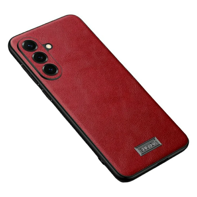 SULADA чехол для Samsung Galaxy S26 / S26 Pro, задняя панель из искусственной кожи PU + TPU + PC - красный