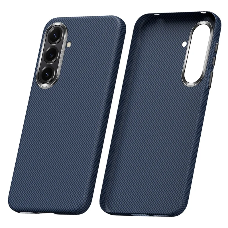 SULADA Für Samsung Galaxy S26 / S26 Pro Schutzhülle Gitter-Struktur Anti-Fingerprint PC-Handycover - Titanblau