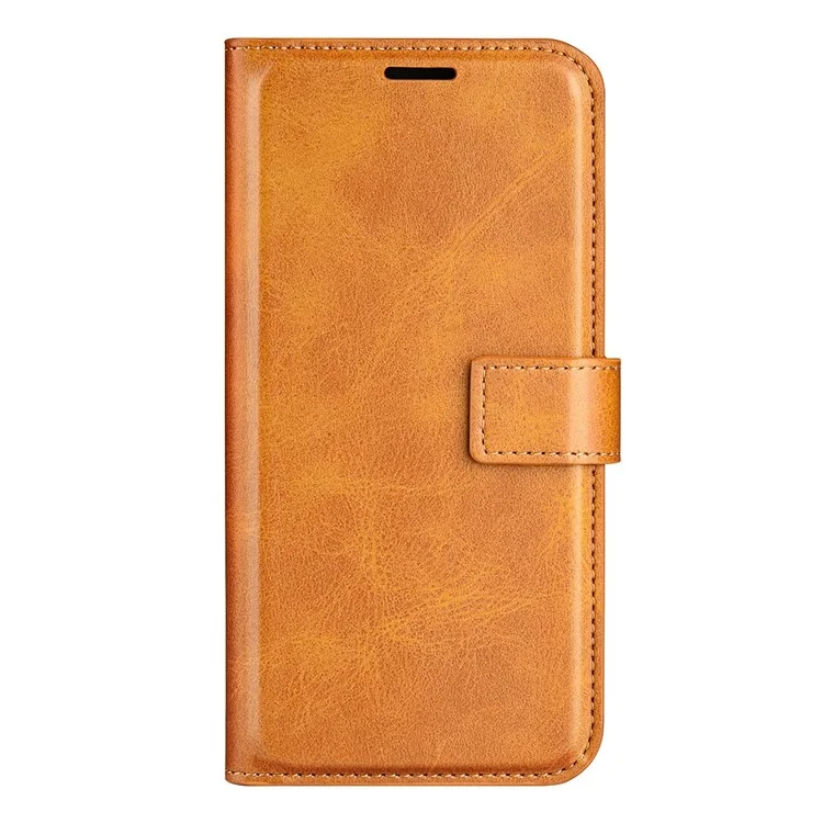 Für Xiaomi Redmi A1+ 4G Kalbtextur Folio Flip PU Leder Hülle Square Magnetic Clasp -schockdelefonabdeckung Mit Ständer Brieftasche - Gelb