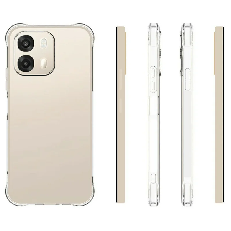 TPU Case For OPPO A6s 5G  /  A6 4G  /  A6 5G Non Slip Anti Drop Phone Cover - Transparent