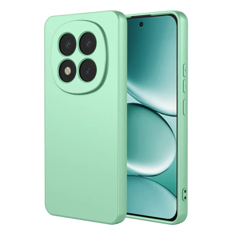 Coque pour Xiaomi Redmi Note 15 Pro 5G (Global) - Effet Silicone Liquide, Housse de Protection Souple en TPU - Vert Matcha
