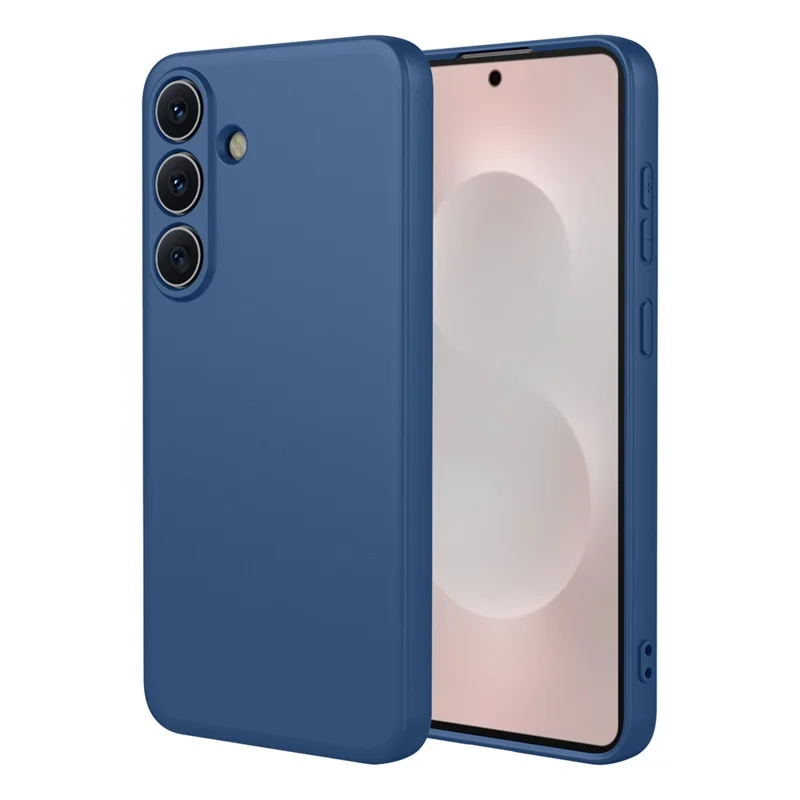 Étui pour Samsung Galaxy S26 / S26 Pro, effet silicone liquide, housse de protection souple en TPU - Bleu