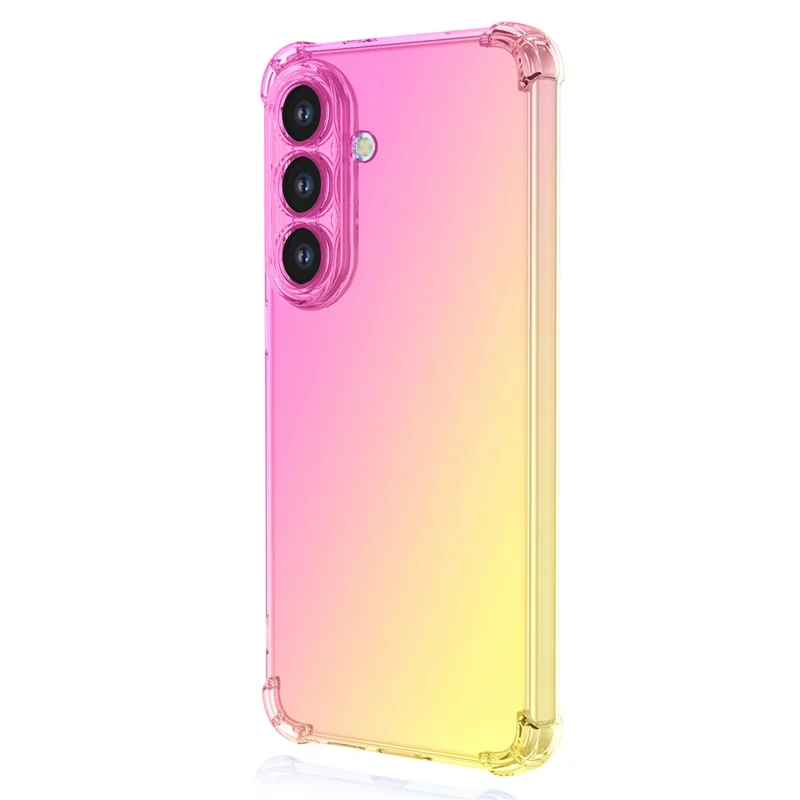 Coque pour Samsung Galaxy S26 / S26 Pro, couleur dégradée, en TPU anti-chute - Rose / Or