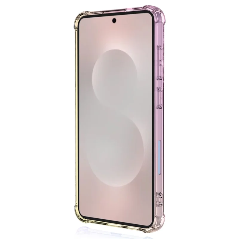 Coque pour Samsung Galaxy S26 / S26 Pro, couleur dégradée, en TPU anti-chute - Rose / Or