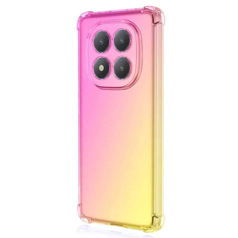 Coque pour Xiaomi Redmi Note 15 Pro 4G (Global) - Couleur dégradée TPU, anti-chute - Rose / Or