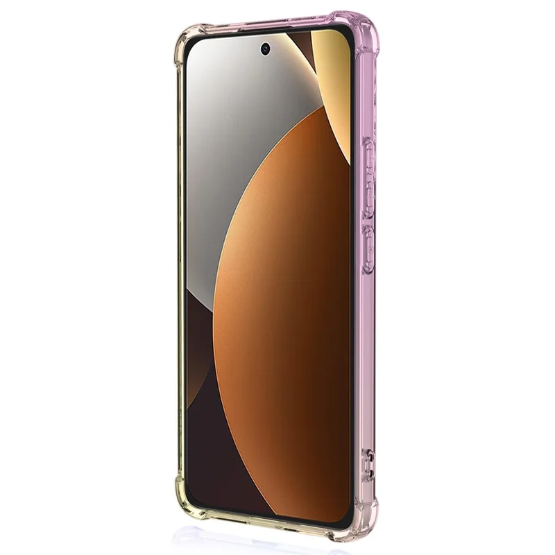Coque pour Xiaomi Redmi Note 15 Pro 4G (Global) - Couleur dégradée TPU, anti-chute - Rose / Or