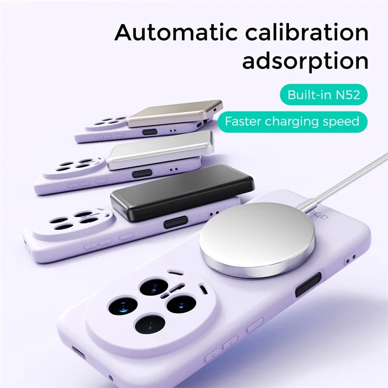 ABEEL til Honor Magic8 5G Magnetisk Hylse med Ståbøjle, Softtouch Væske-silikon Telefonbeskyttelse - Lilla