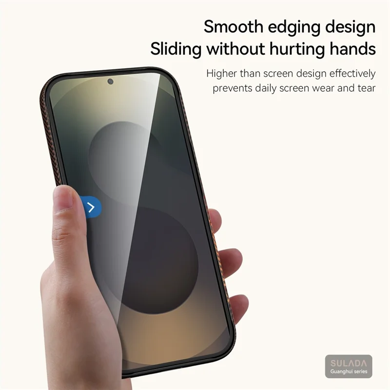 SULADA для Samsung Galaxy S26+ магнитный чехол жесткий поликарбонатный антицарапиновый чехол для телефона - оранжевый закат