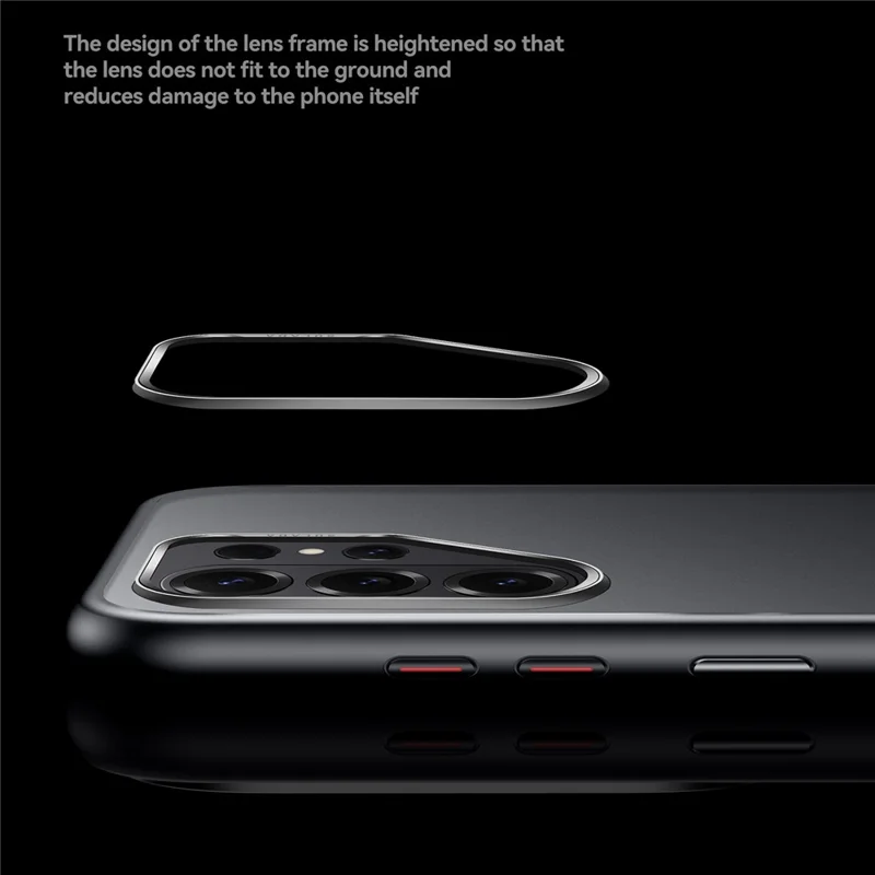 SULADA чехол для Samsung Galaxy S26 Ultra, ударопрочный матовый чехол для телефона из поликарбоната и ТПУ - титаново-черный