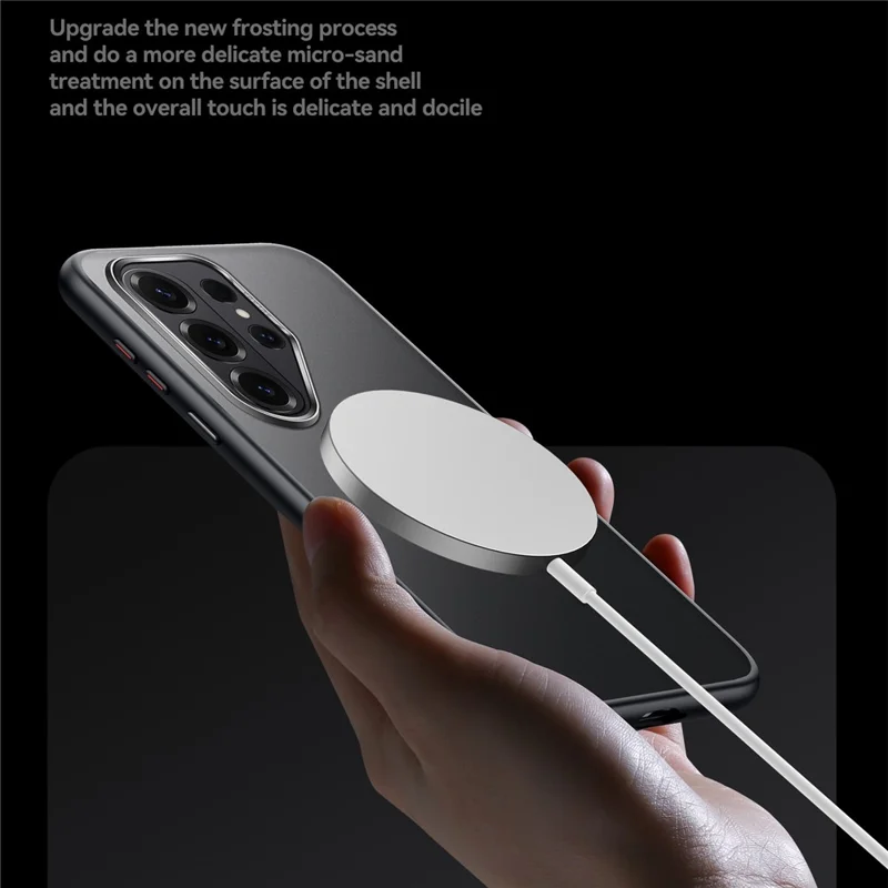 SULADA для Samsung Galaxy S26 Ultra магнитный чехол PC + TPU, защитный чехол - титаново-черный