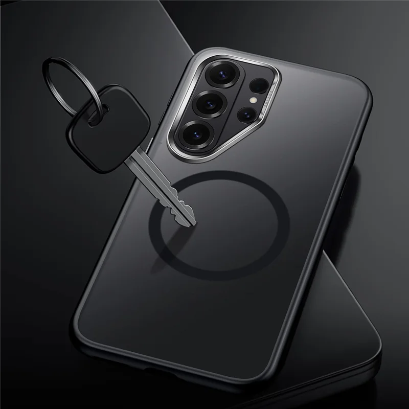 SULADA для Samsung Galaxy S26 Ultra магнитный чехол PC + TPU, защитный чехол - титаново-черный