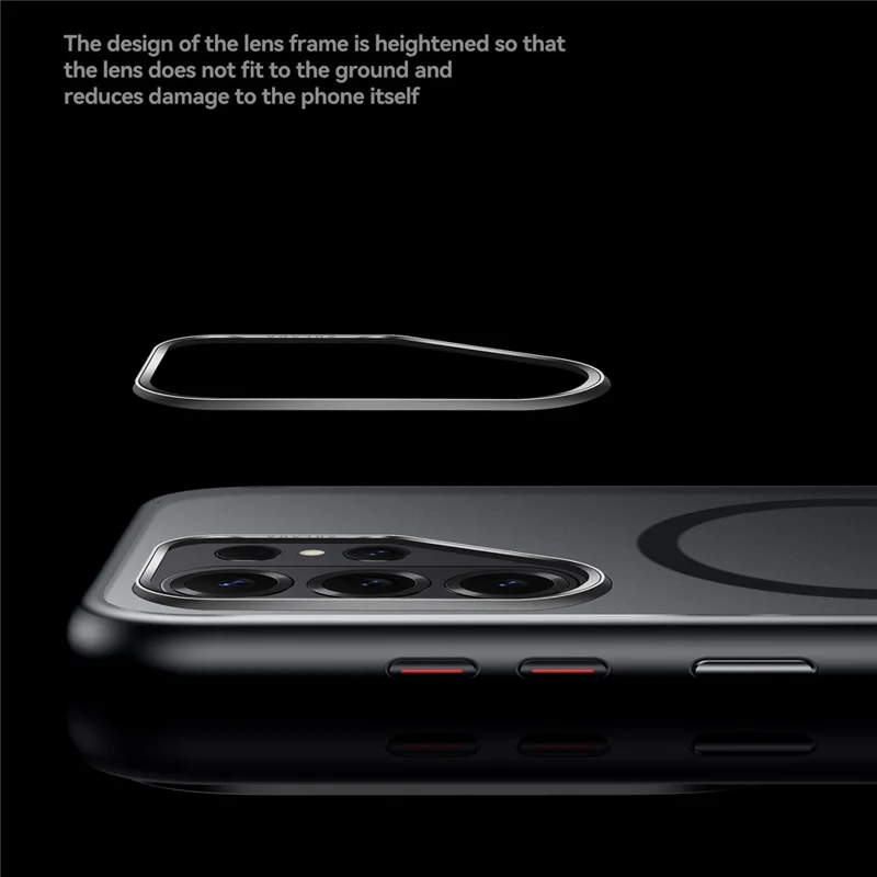 SULADA для Samsung Galaxy S26 Ultra магнитный чехол PC + TPU, защитный чехол - титаново-черный