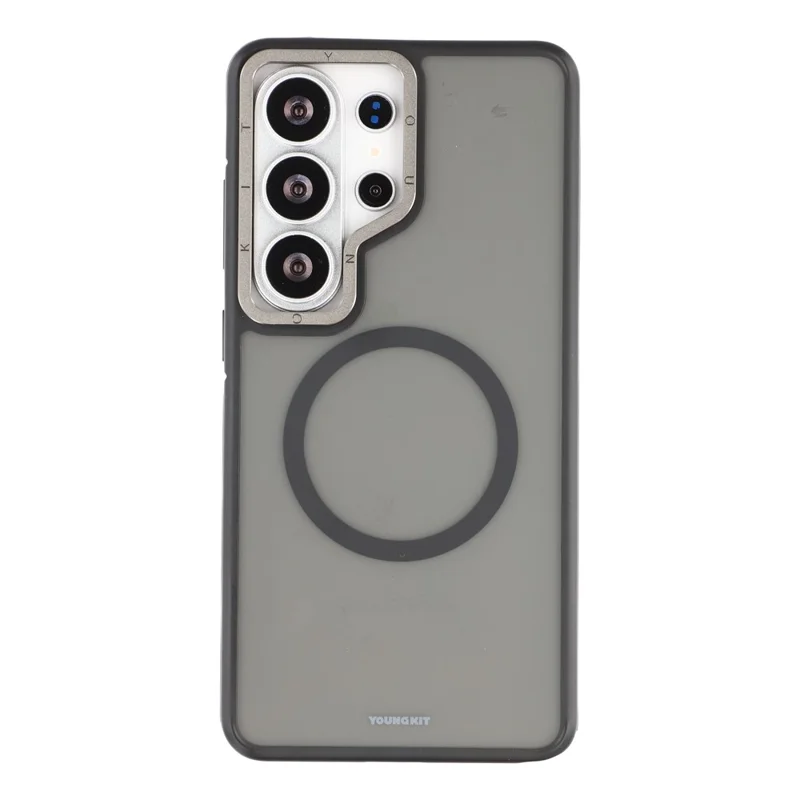 YOUNGKIT Custodia Magnetica per Samsung Galaxy S26 Ultra Cover per Telefono in PC + TPU con Finitura Opaca al Tocco della Pelle - Nero