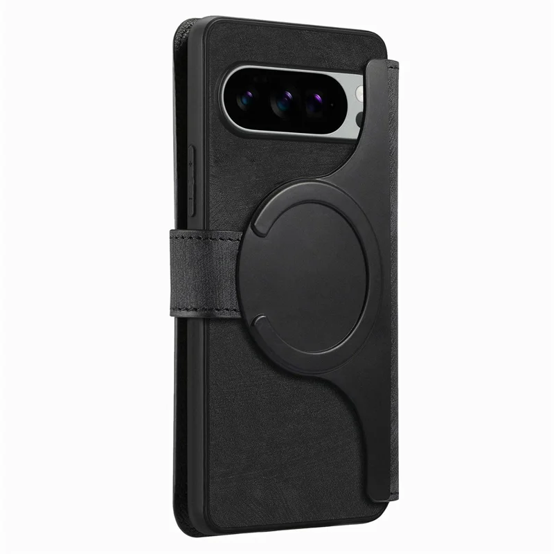 CASENEO MW-03 Magnetic Case For Google Pixel 10  /  10 Pro Detachable Leather Phone Wallet Cover - Black