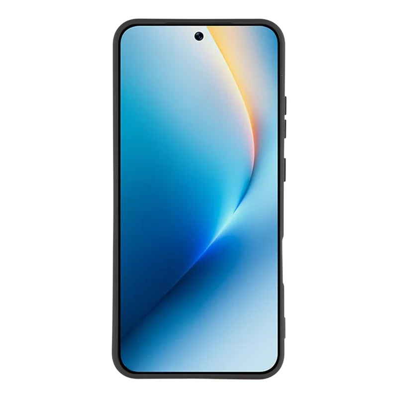 For Honor Win 5G Case TPU Back Soft Anti-Scratch Fiber Lining Phone Cover - Black