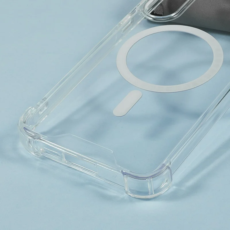 Capa Magnética para Samsung Galaxy A57 5G, 1,5 mm, à Prova de Choques, em TPU + Acrílico Transparente para Telemóvel