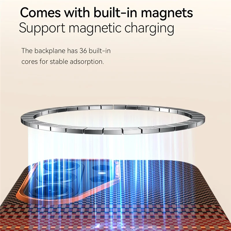 SULADA чехол для Samsung Galaxy S26 Ultra магнитный ударопрочный жесткий поликарбонатный задняя крышка - оранжевый