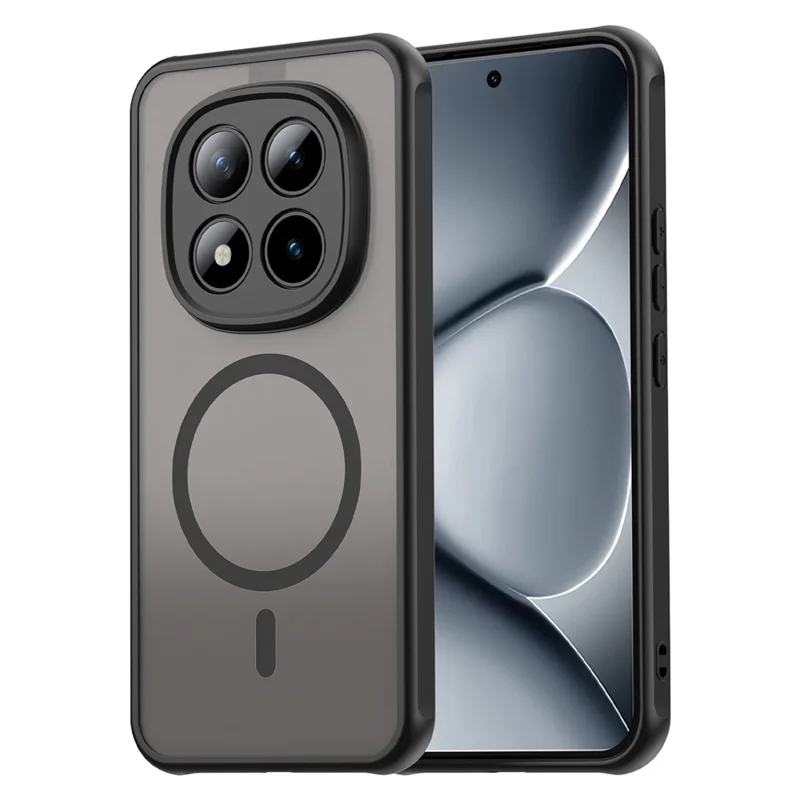 Bulk Purchasing Magnetic Case For Xiaomi Poco M8 Pro 5G  /  Redmi Note 15 Pro+ 5G (Global) Anti Drop PC + TPU Phone Cover - Black