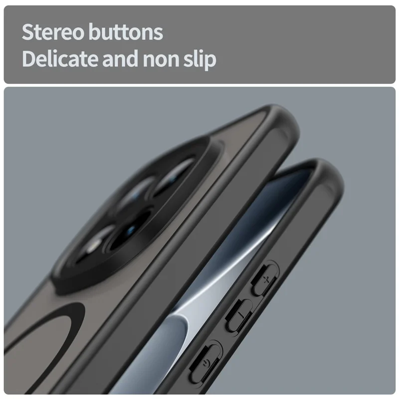 Bulk Purchasing Magnetic Case For Xiaomi Poco M8 Pro 5G  /  Redmi Note 15 Pro+ 5G (Global) Anti Drop PC + TPU Phone Cover - Black