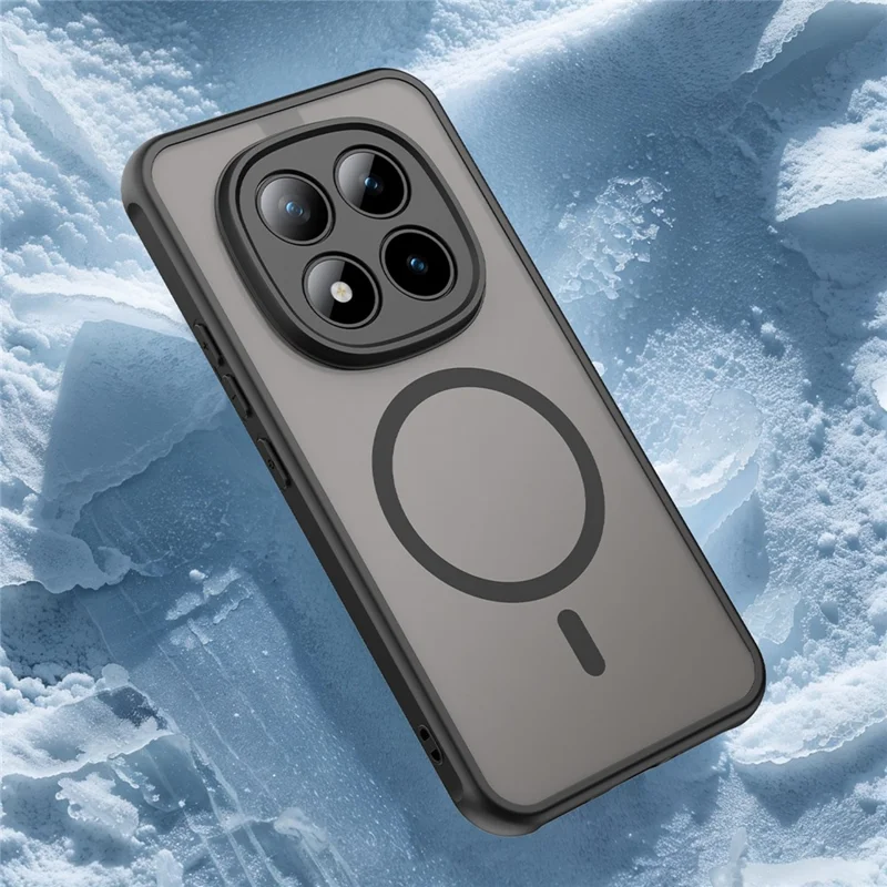 Bulk Purchasing Magnetic Case For Xiaomi Poco M8 Pro 5G  /  Redmi Note 15 Pro+ 5G (Global) Anti Drop PC + TPU Phone Cover - Black