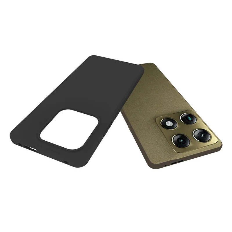 Cover per Motorola Signature 5G, Finitura Opaca, Custodia Morbida in TPU - Nero