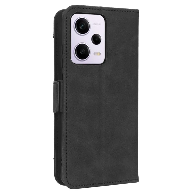 For Xiaomi Redmi Note 12 Pro 5G / Note 12 Pro Speed 5G / Poco X5 Pro 5G Dual Magnetic Clasp Phone Cover Viewing Stand Multiple Card Slots PU Leather Wallet Case - Black