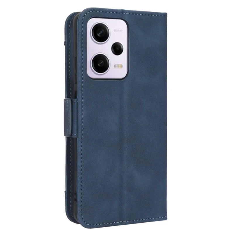 For Xiaomi Redmi Note 12 Pro 5G / Note 12 Pro Speed 5G / Poco X5 Pro 5G Dual Magnetic Clasp Phone Cover Viewing Stand Multiple Card Slots PU Leather Wallet Case - Blue