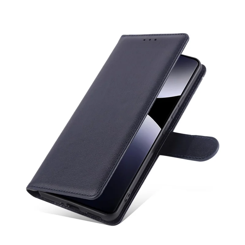 For Xiaomi Poco M8 5G / Redmi Note 15 5G (Global) Case PU Leather Wallet Stand Phone Cover with Wrist Strap - Blue