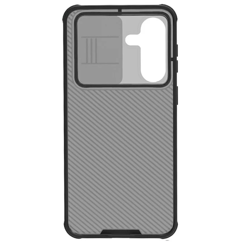NILLKIN Série Camshield Pro para Capa Samsung Galaxy A57 5G TPU + PC com Cobertura de Câmara Deslizante - Preto Transparente