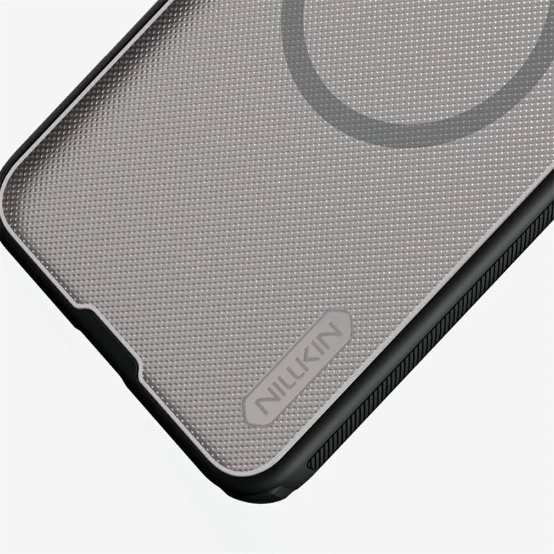 NILLKIN Super Frosted Shield Pro for Samsung Galaxy A57 5G Magnetic Case Matte PC TPU Phone Back Cover - Transparent Black