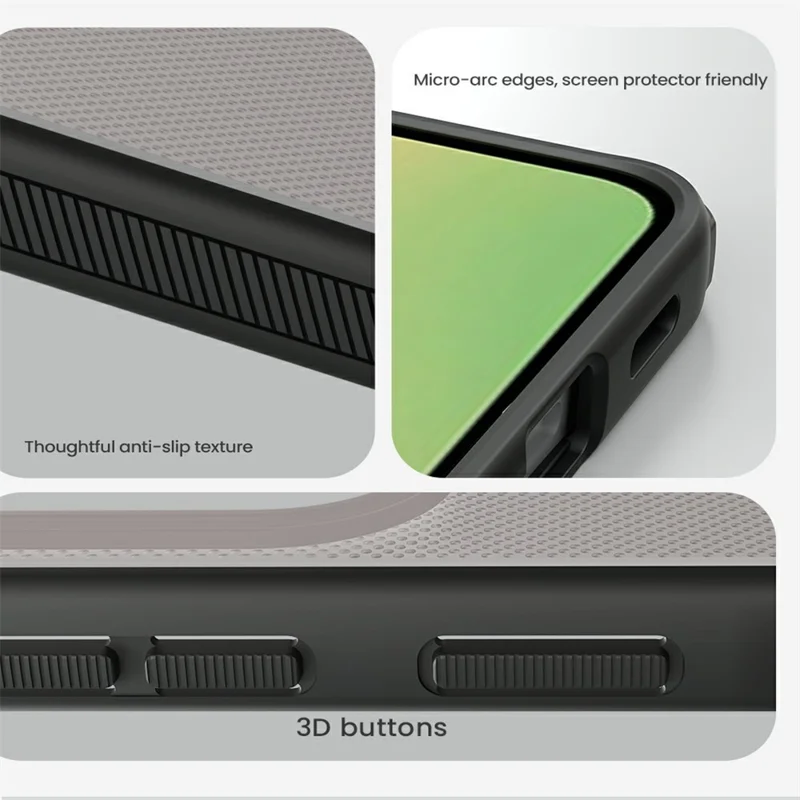 Capa NILLKIN Super Frosted Shield Pro para Samsung Galaxy A57 5G, Capa Traseira de PC e TPU Fosca - Preto Transparente