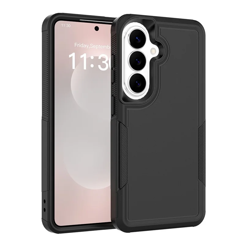 For Samsung Galaxy S26  /  S26 Pro Case 2 in 1 PC + TPU Shockproof Phone Cover - Black