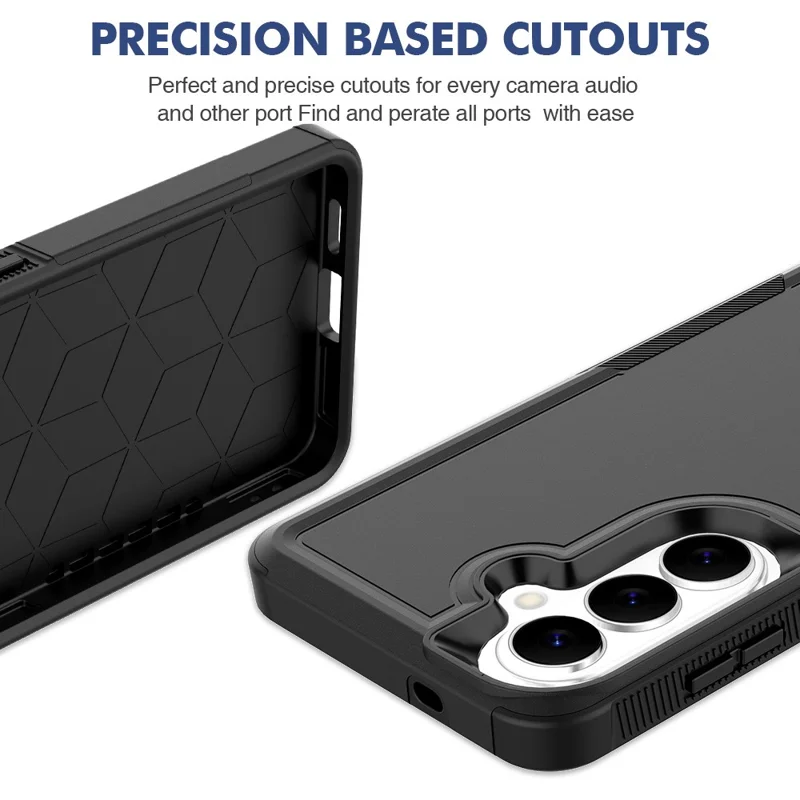 For Samsung Galaxy S26  /  S26 Pro Case 2 in 1 PC + TPU Shockproof Phone Cover - Black