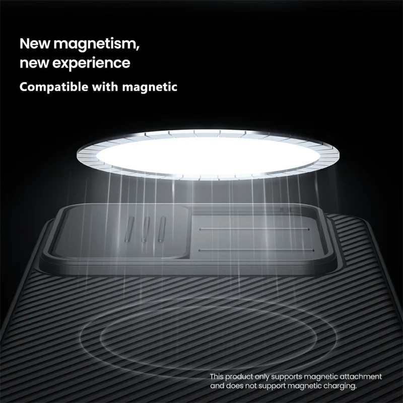 NILLKIN Camshield Pro für Samsung Galaxy A57 5G Magnetisches TPU + PC-Telefonetui mit Schiebe-Kamera - Schwarz