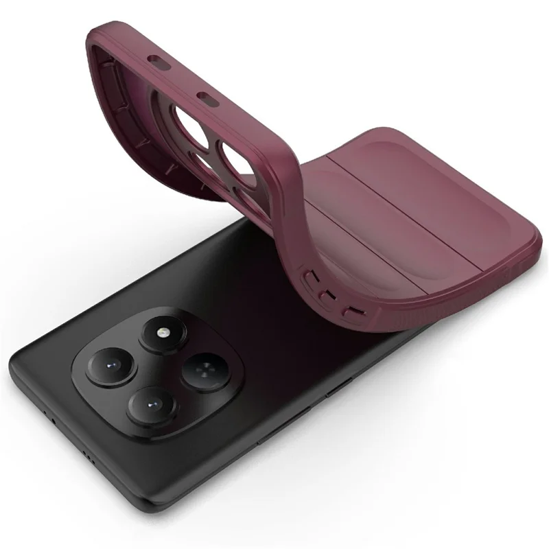 For Xiaomi Redmi Note 15 4G (Global) Case Anti-Drop Soft TPU Rugged Phone Back Cover - Wine Red