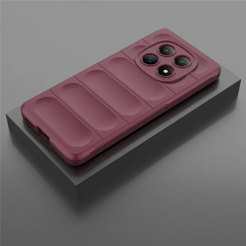 For Xiaomi Redmi Note 15 4G (Global) Case Anti-Drop Soft TPU Rugged Phone Back Cover - Wine Red