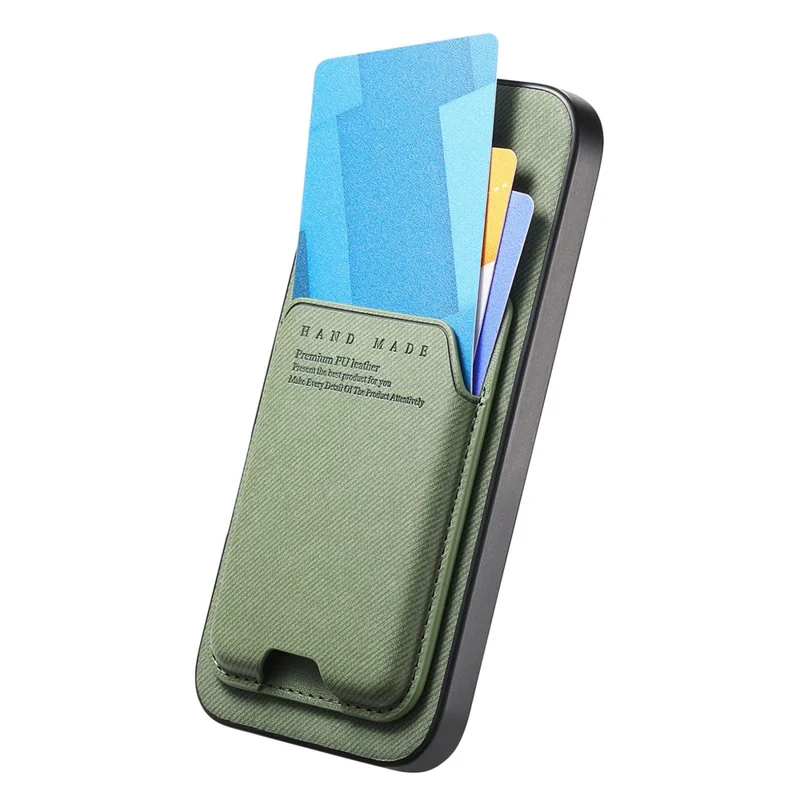 For Samsung Galaxy A37 5G Case Cloth Texture Leather + PC + TPU Phone Cover with Card Holder Kickstand - Green