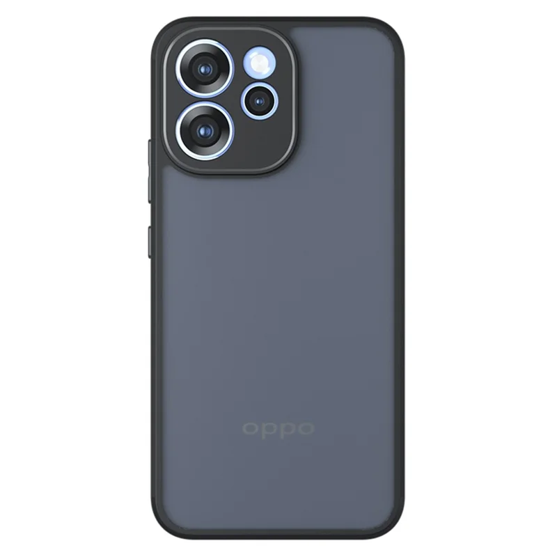 For Oppo Reno15 F 5G Case Skin-Touch TPU + PC Matte Phone Back Cover - Transparent Black