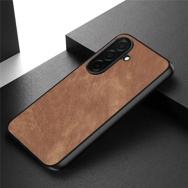 For Samsung Galaxy A37 5G Case Shockproof Slim Retro Leather Phone Back Cover - Brown