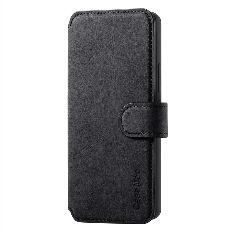 CASENEO MW-03 For Sony Xperia 10 VII Magnetic Case Detachable Leather Phone Wallet Cover - Black