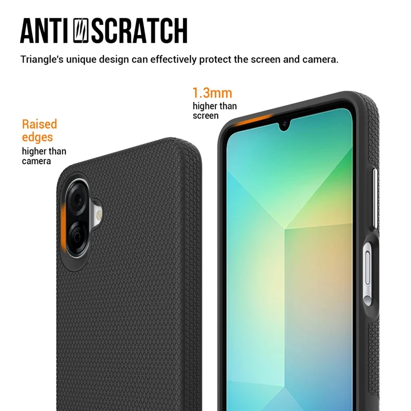 Magnetic Case For Samsung Galaxy A07 4G  /  A06 4G  /  A06 5G Shockproof TPU + PC Phone Cover - Black